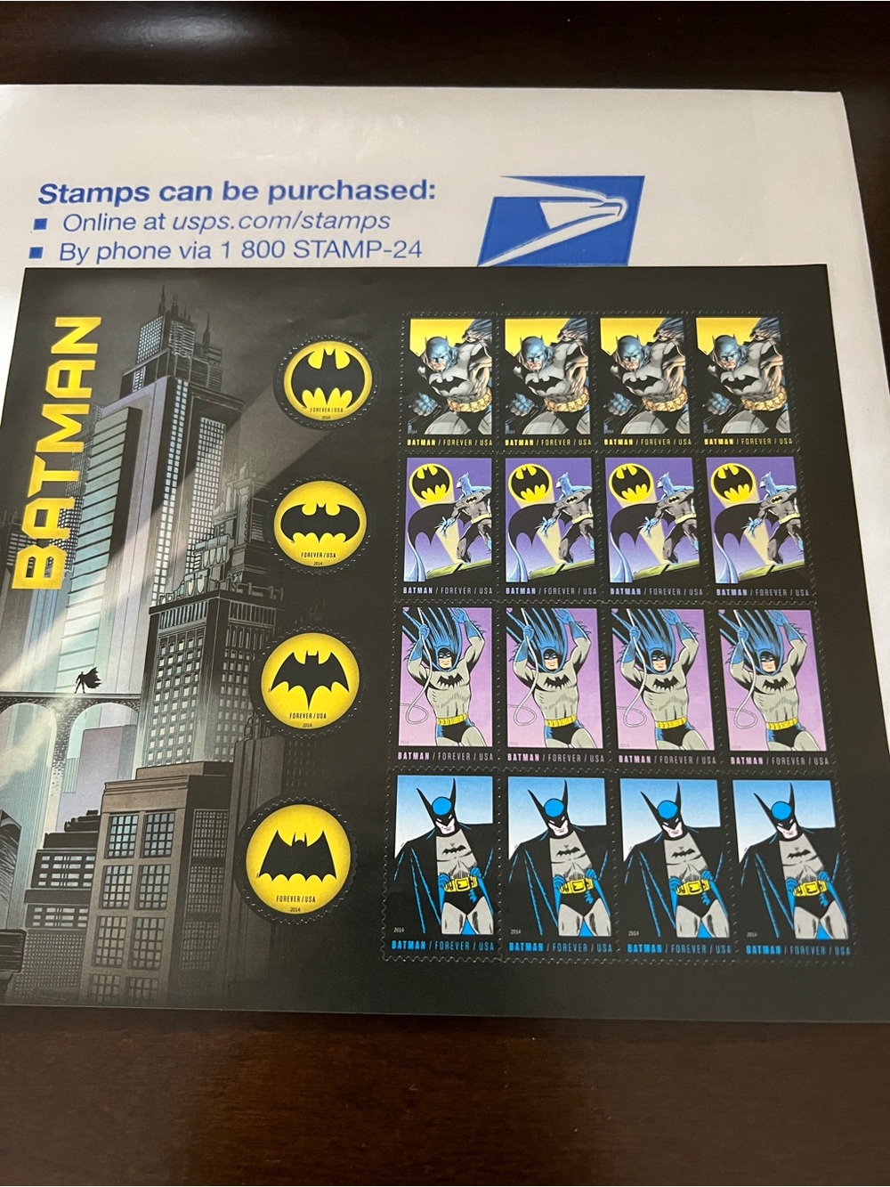 2014 Limited Edition Batman Forever Stamps 20 Stamps